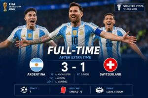 Argentina Reach FIFA World Cup Semi-Finals with 3–1 Extra-Time Victory Over Switzerland